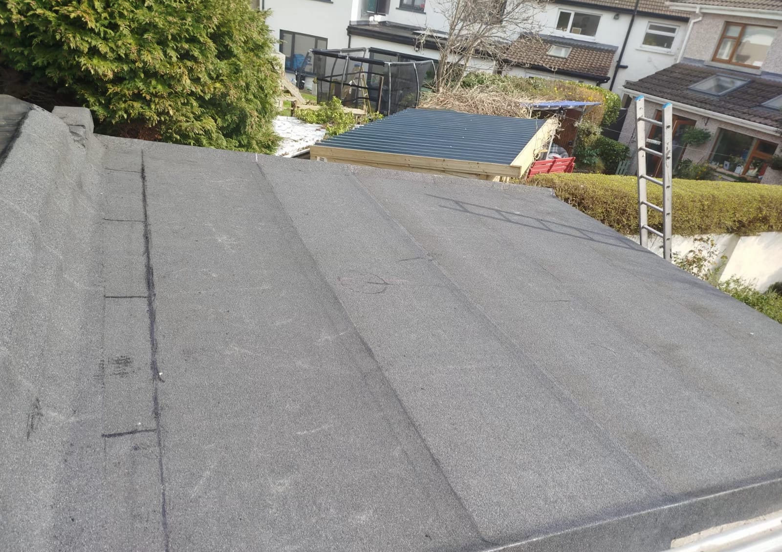 New torch-on felt flat roof, Dublin